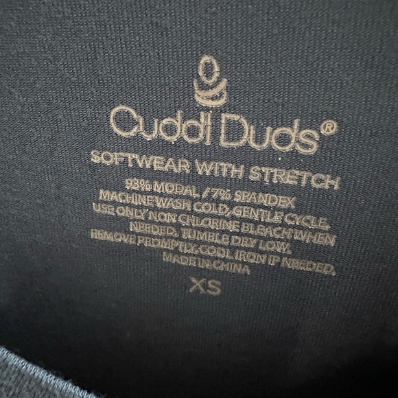 Cuddl Duds Women's Long-Sleeve Top in Teal - XS - Picture 4 of 5